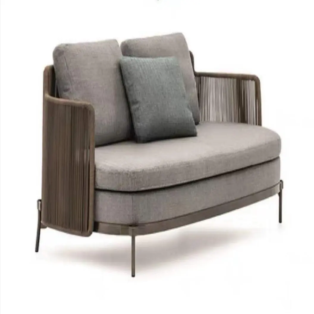Modern Luxury Patio Outdoor Furniture Relax Chairs Unique Courtyard Rattan Garden Sofa Set