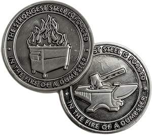 Unieke Werkplekmemorabilia Dagen Munten Afscheid Van Het Weggaan Van Geschenken Medaille Munten Dumpster Brandweerbureau Accessoires Medaillon Munt - Product Image 3