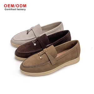 Mocassins plats pour hommes en peau <span class=keywords><strong>de</strong></span> mouton, doublure en maille, hiver, haute qualité, OEM, rétro, sportifs, avec soutien <span class=keywords><strong>de</strong></span> la voûte plantaire, collection 2025 - Product Image 2