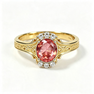 Bague Solitaire Classique en Argent Plaqué Or 18K avec Pierre de Lune Blanche de 5g, Sertie en Bezel, pour Femme - Vente en Gros Shree Jaipur - Product Image 1