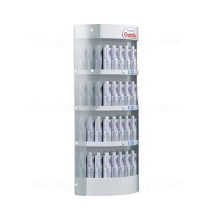 Exhibidor de Piso Metálico Semicircular con Estantes para Agua Embotellada y Bebidas, Exhibidor de Supermercado para Minoristas - Product Image 2