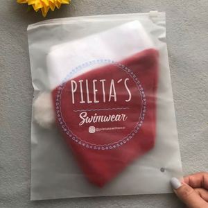 ถุงซิปล็อคพลาสติกแบบพิมพ์ลายเอง ขนาด 17*25/25*35/30*40 ซม. แบบฝ้า สำหรับบรรจุภัณฑ์เสื้อผ้า - Product Image 3