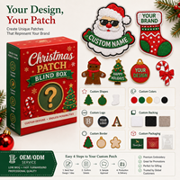Patch brodé créatif et écologique en chenille pour arbre de Noël, jouet éducatif pour enfants, Joyeux Noël