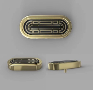 Hợp Kim Snap Nút 15Mm Flatback Hạt Cho Áo Sơ Mi Trang Trí May Mặc Hình Chữ Nhật Kẽm Hợp Kim Mạ Kỹ Thuật Nút Túi Cho - Product Image 2