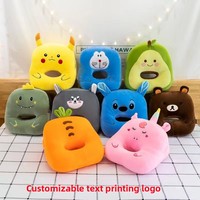 Almohada de Peluche Rilakkuma para Dormir Boca Abajo, Almohada Cálida y Abrazable para el Escritorio del Oficina, con Relleno de Algodón PP