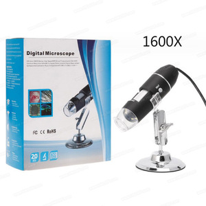 1600X Microscopio <span class=keywords><strong>digital</strong></span> 8LED Lupa de mano industrial para exteriores Lupa de belleza Microscopio electrónico USB - Product Image 6