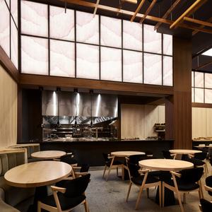 Cabine de madeira sólida personalizada assento móveis de restaurante japonês - Product Image 4