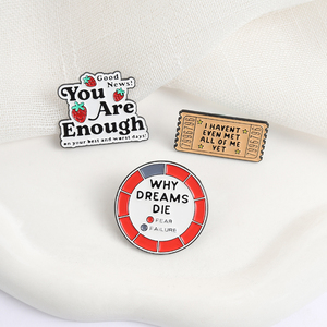 เข็มกลัดการเดินทางแห่งการค้นพบตัวตน ฉันยังไม่ได้พบกับตัวตนของตัวเองทั้งหมด ดีไซน์แบบตั๋ว ใช้เป็นเครื่องประดับสำหรับสวมใส่ในชีวิตประจำวัน สไตล์การเติบโตส่วนบุคคล - Product Image 3