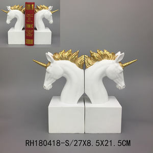 Nordische Einhorn statue moderne Pferde-Art-Deco-Skulptur einfache Tierharz verzierung für kreative Wohnzimmer dekoration - Product Image 6