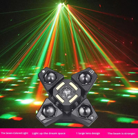 Projecteur de scène disco transfrontalier dynamique à quatre bras laser et LED IP65 avec tête mobile rotative et faisceau lumineux coloré