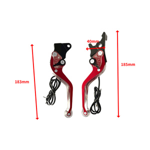 Accessoires pour moto/vélo électrique : feux LED modifiés, guidon bullhorn, freins à disque avant/freins à tambour arrière, frein à 6 vitesses - Product Image 2