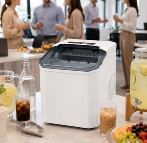 Mini Máquina de Hielo Eléctrica para Uso en Encimera, Ciclo Rápido de Producción de Hielo, Operación con Botón, Uso Doméstico y Comercial, para Auto, RV, Exteriores, 10-20 kg/día - Product Image 5