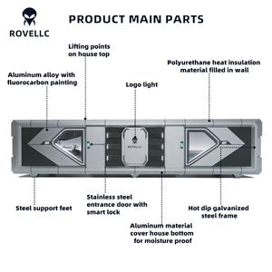 Casa Contenedor Cápsula de Lujo Móvil, Estructura de Acero, Diseño Moderno, Personalizable, Transpirable, Oficina en Casa, Comedor al Aire Libre en 40HQ - Product Image 4