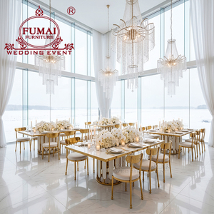 Salón de banquetes Marco de acero inoxidable Sillas DE BODA Eventos Lujo - Product Image 4