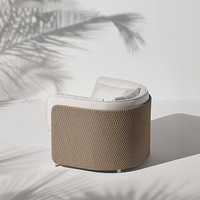 Canapé d'extérieur en osier de style nordique, résistant au soleil et imperméable MY-WU-L2, mobilier pour balcons, jardins, patios, espaces ouverts