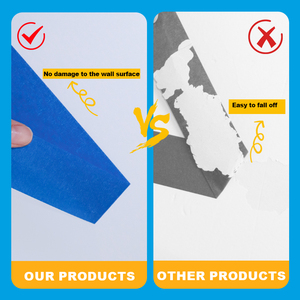 UJANG 120 ℃   Ruban de masquage bleu pour peinture automobile, résistant à la chaleur et aux UV, 14 jours, décoratif - Product Image 5