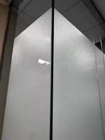 Sichtschutz-Fensterfolie Weiß Rein Glänzend Mattiertes Glas für Zuhause und Büro