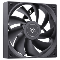 Ventilateur de boîtier PC SNOWMAN BK120 120mm noir sans LED, 1000 tr/min, Molex 4 broches Daisy, 12V DC, économique, vente en gros