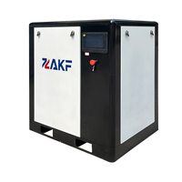 Motor de tornillo rotativo industrial estacionario ZAKF de 7.5KW 10HP, personalizable, doble voltaje 220V 440V 60HZ, IP23/IP54, 7-12 bar, refrigerado por aire.