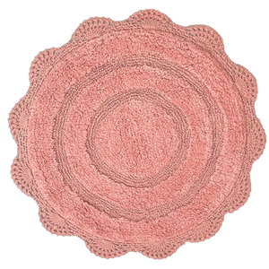 Tapis de bain en coton imperméable, antidérapant et absorbant, motif vagues de mer et fleurs, idéal pour la maison et l'hôtel, directement de l'usine - Product Image 1