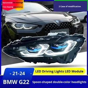 Conjunto de Faros Delanteros TYPY para Serie 4 2020-2025, G22 G26 G82, Luz Diurna Golden Spoon, Doble Color, 12V 8000K, Nuevo - Product Image 3