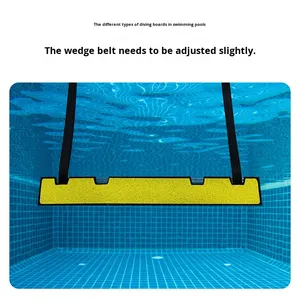 แท่นกระโดดว่ายน้ำแบบ <span class=keywords><strong>Backstroke</strong></span> สำหรับการแข่งขันในสระว่ายน้ำและการฝึกซ้อม  วัสดุ PE/สแตนเลส ดีไซน์สายรัดคู่ - Product Image 2