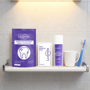 Luxsmile 7 paquets de bandes de blanchiment des dents à la noix de coco de marque privée <span class=keywords><strong>avec</strong></span> logo <span class=keywords><strong>privé</strong></span>. - Product Image 1
