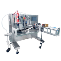 Machine de remplissage et de bouchage semi-automatique pour sachets à bec verseur, idéale pour les boissons, le lait de soja, les jus – Emballage plastique haute précision