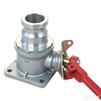 Vanne à boisseau sphérique droite pour camion-citerne DN50, vanne à boisseau sphérique pour camion-citerne à huile, usine OEM