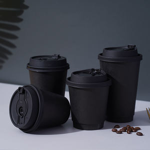 8oz 12oz 16oz 20oz biodegradable desechable café Etiopía cartón pared simple doble paredes café Pla taza de papel con tapa - Product Image 3