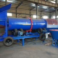 Laveuse rotative à tambour pour le lavage du sable de silice et des agrégats, taux de récupération élevé avec système de pulvérisation d'eau