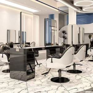 Ensemble de mobilier de salon haut de gamme, table simple ou double face avec armoire pour la coiffure, la manucure et le maquillage - Product Image 2