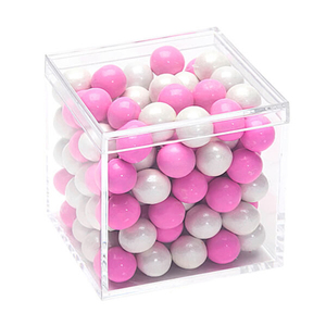 Di alta qualità moderno cubo quadrato di plastica scatola di caramelle con piccoli gioielli coperchio eco-friendly acrilico espositore per regali - Product Image 4