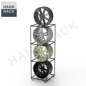 Freestanding lốp hiển thị đứng Rack bánh xe rim hiển thị giá - Product Image 3