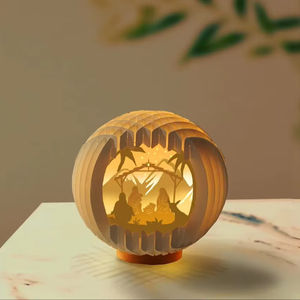 Nativité Sphère <span class=keywords><strong>Pop</strong></span> Up carte Boule de neige de Noël <span class=keywords><strong>Pop</strong></span> Up Lightbox 3D Papercut (Sphère <span class=keywords><strong>Pop</strong></span> Up 6.29 pouces) - Product Image 1