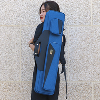 Sac de queue de billard moderne confortable à double sangle 4 mégots et 4 tiges Prix de gros pour les joueurs de billard Étui de queue pratique