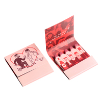 Wholesale High End Branded Cardboard Custom Logo Matchbooks with Glossy Lamination & Embossing Recyclable Wedding Gift Packaging