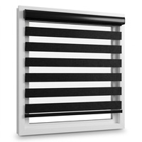 Persianas Verticales Motorizadas Inteligentes, Automáticas, Impermeables, con Diseño de Zebra, Filtro de Luz y Privacidad para Ventanas