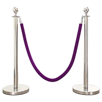 Barrières de contrôle des foules en acier inoxydable de haute qualité, diamètre du tube de 51 mm, finition polie, pour utilisation en intérieur, vente chaude