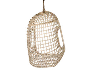 Silla colgante de ratán natural de cacahuete para jardín para entretenimiento al aire libre - Product Image 2