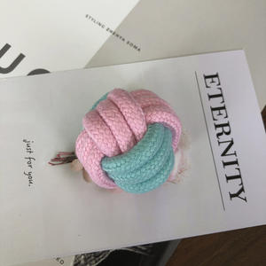 ของเล่นสุนัขรักษาลูกบอลเชือกกัญชาแบบโต้ตอบลูกยางรั่วสําหรับสุนัขขนาดเล็กเคี้ยวกัดทนของเล่นสัตว์เลี้ยงทําความสะอาดฟัน - Product Image 4