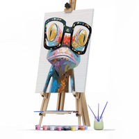 Peinture acrylique sur verre de différentes tailles, style classique et moderne, pour motif grenouille chinois traditionnel, décoration intérieure