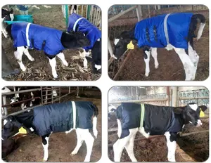 Veau vêtements économiseur manteau veau manteau imperméable bétail protecteur couverture vache veau couverture vêtements chauds épaissi ventre veste