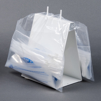 Sac personnalisé en PE transparent avec soufflet latéral pour emballage aseptique de chips et produits de charcuterie en rouleau