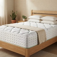 Hochwertige Hybrid-Taschenfederkernmatratze mit Gel-Memoryschaum Modernes Design Voll-/Kingsize-Größen Hypoallergen Kühlend Luxus-Hotelmatratze