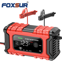 Chargeur de batterie portable FOXSUR FBC1206D, chargeur de veille pour batterie LiFePO4 12V 6A, pour voiture, vélo électrique, bateau