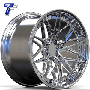 ล้อแม็กซ์อะลูมิเนียมฟอร์จขอบลึก 20 นิ้ว 5x114.3 ขอบเว้าสีโครเมียม สำหรับรถยนต์นั่งส่วนบุคคล ET 35 มม. 4 ชิ้น MOQ - Product Image 3