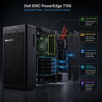 Servidor en Torre Dell T150, Intel Xeon E-2300, Almacenamiento en Red y Computadora para Alojamiento Web