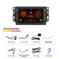 Autoradio Android Podofo 7 pouces 2+64 Go GPS/WiFi/BT/FM/RDS pour Chevrolet/Holden/Daewoo/Pontiac OEM Factory Dropshipping