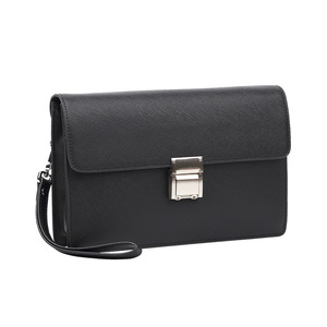 Portefeuille pour homme de haute qualité, grande capacité, en cuir véritable, anti-vol, avec serrure à code - Product Image 1